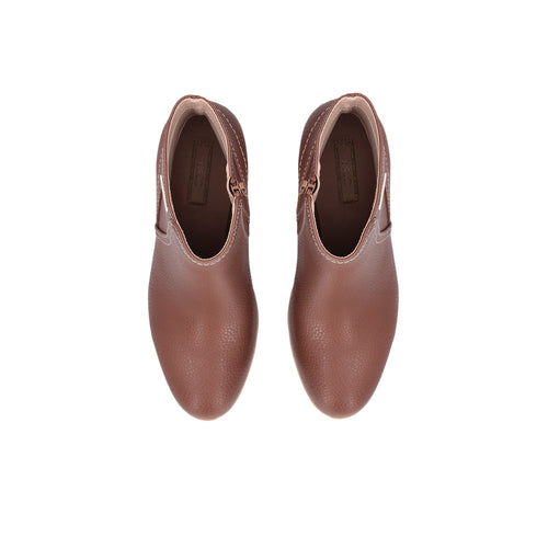 Stivaletto Donna con cuciture a contrasto e chiusura zip laterale